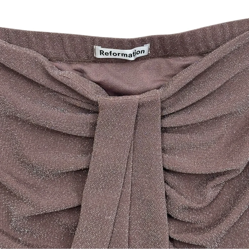 Reformation Shimmer Zion Skirt Dusty Purple Maxi Skirt - Size Medium - Picture 4 of 7